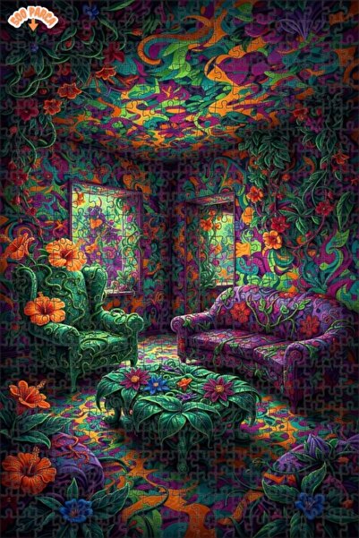 Teona Ahşap لغز خشبي مؤطر بطبقتين بمظهر لوحة زيتية لغرفة الغابة الروحية 500 ق...