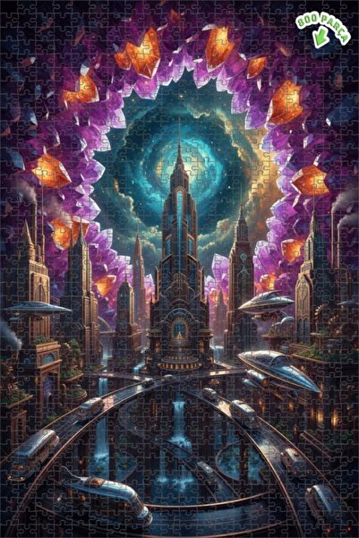 Teona Ahşap لغز خشبي بإطار مزدوج الطابق مطلي بالزيت بتصميم رحلة مستقبلية في م...