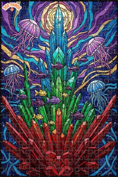 Teona Ahşap لغز خشبي بإطار مزدوج الطبقات من كريستال ديني أديب كاجني 250 قطعة ...