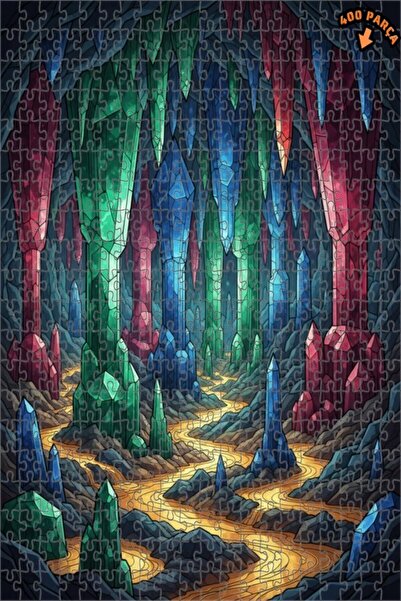 Teona Ahşap لغز خشبي بإطار مزدوج الطبقات من كريستال ماجارا غيزيمي 400 قطعة 35x35