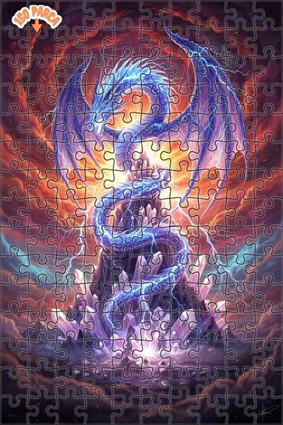 Teona Ahşap لغز خشبي بإطار من طابقين بمظهر فني رقمي لعاصفة التنين الكريستالية...