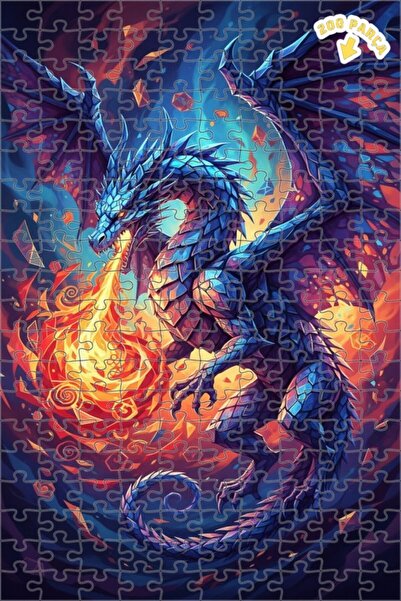 Teona Ahşap لغز خشبي بإطار مزدوج الطبقات من دراغون فاير 200 قطعة 25x35