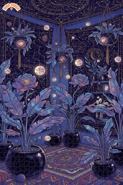 Teona Ahşap لغز خشبي بإطار مزدوج الطبقات من جاردن سماوي 1000 قطعة 70x50