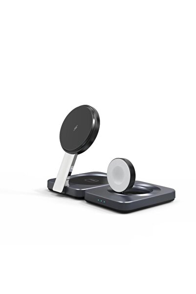Tradeo شاحن لاسلكي مغناطيسي قابل للطي 3 في 1 مع شحن سريع وتبريد بتقنية Qi2 بق...