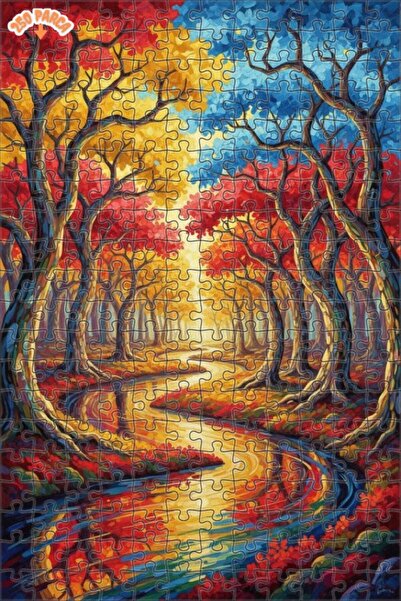 Teona Ahşap لغز خشبي بمظهر لوحة زيتية لجبل الساحل الساحر 250 قطعة 30×30