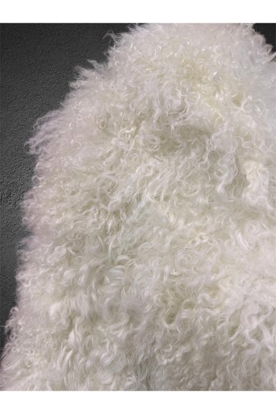 EVASİM Genuine Tibetan Women's Coat (White)