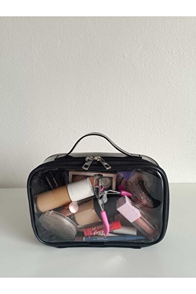 Maykis Transparent Makeup Bag Large Capacity Cosmetic Bag with Carry Handle 2...