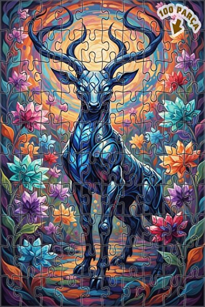 Teona Ahşap لغز خشبي حديث ذو طابقين بإطار، بتصميم غابة ساحرة ومشهد زيتية لغزل...