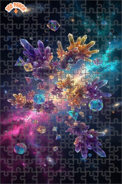 Teona Ahşap لغز خشبي بإطار مزدوج الطبقات من كريستال جالاكسي بانشيب، 150 قطعة،...