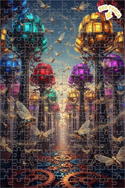 Teona Ahşap ألغاز خشبية مربعة الشكل من دايموند تريز آند ميكانيكال إينسيكتس، 2...