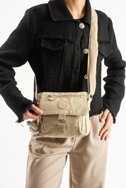 Baginn Geantă de umăr pentru femei, dimensiune mini, bretea crossbody țesătur...