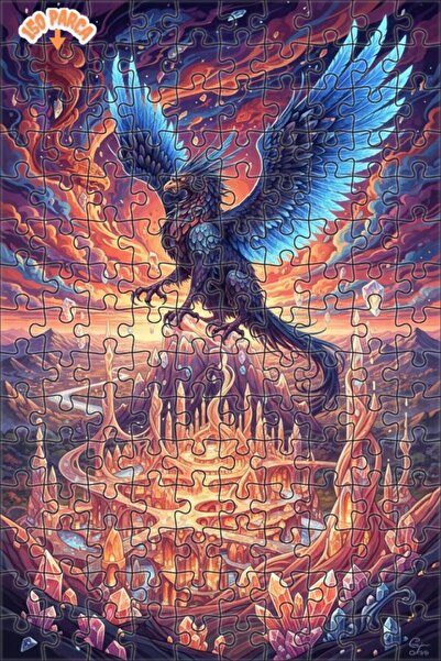 Teona Ahşap لغز خشبي على شكل مخلوق من مدينة الكريستال الخيالية بمظهر مائي 150...