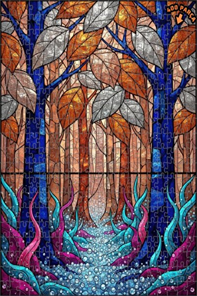 Teona Ahşap لغز خشبي بإطار مزدوج الطبقات من ميستيك أورمان آند غلوورشينج فلو، ...