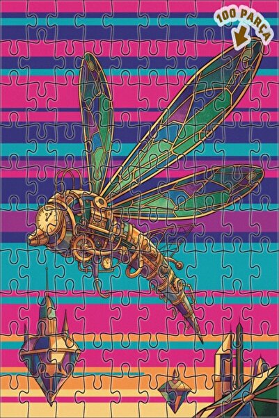 Teona Ahşap لغز خشبي مؤطر بطبقتين من بيرد إنسيكت آرت 100 قطعة 25×25