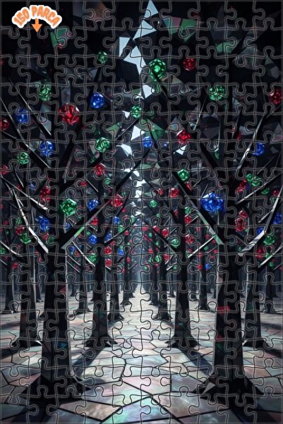 Teona Ahşap لغز خشبي فني غامض من كريستال أورمان 150 قطعة 20x30