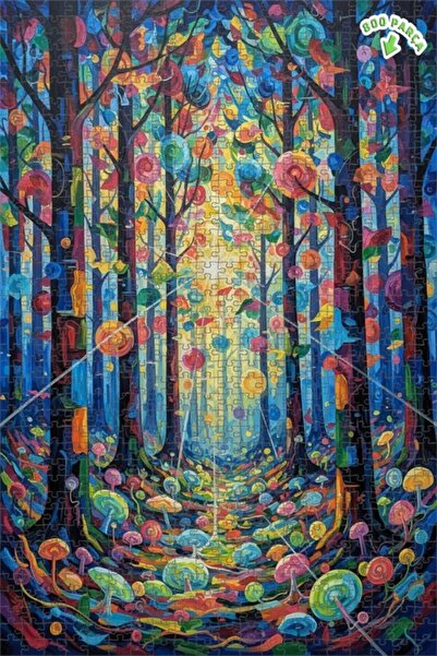 Teona Ahşap لغز خشبي بإطار مزدوج الطبقات بمظهر لوحة زيتية ملونة على طراز حكاي...