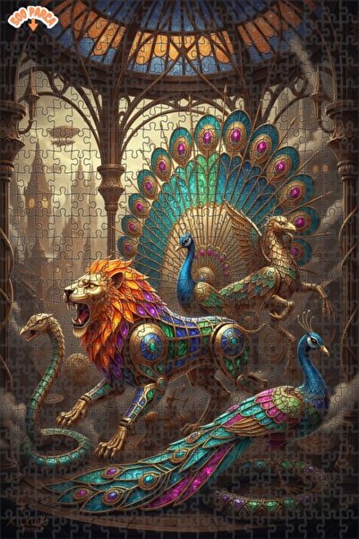 Teona Ahşap لغز خشبي بإطار مزدوج الطبقات بمظهر لوحة زيتية على طراز المملكة ال...