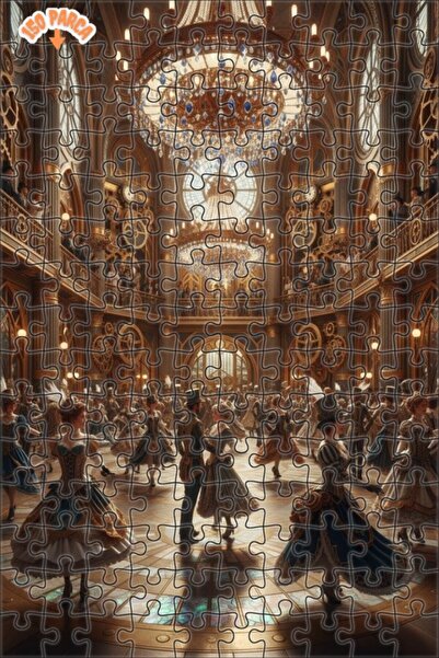 Teona Ahşap لغز خشبي بإطار مزدوج الطبقات من ستيمبانك بالوس 150 قطعة 20x30