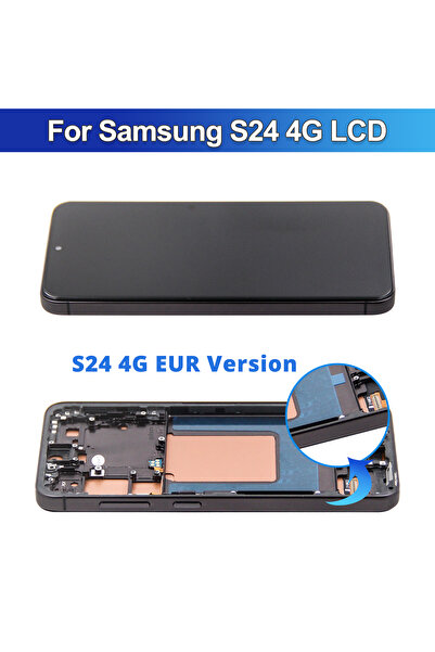 Choice إطار أسود 4G أوروبي لشاشة LCD S24 5G، بديل لمجموعة محول رقمي مع إطار ل...