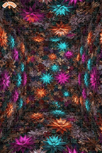 Teona Ahşap لغز خشبي بإطار مزدوج الطبقات من مجموعة الحديقة الغامضة للألوان ال...