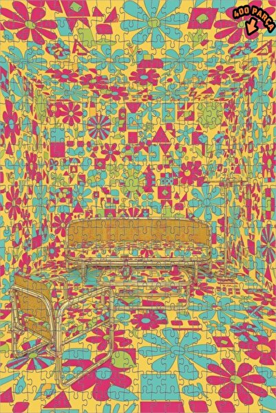 Teona Ahşap لغز خشبي مزدوج الطبقات بإطار منقوش على شكل زهرة الغرفة السحرية 40...