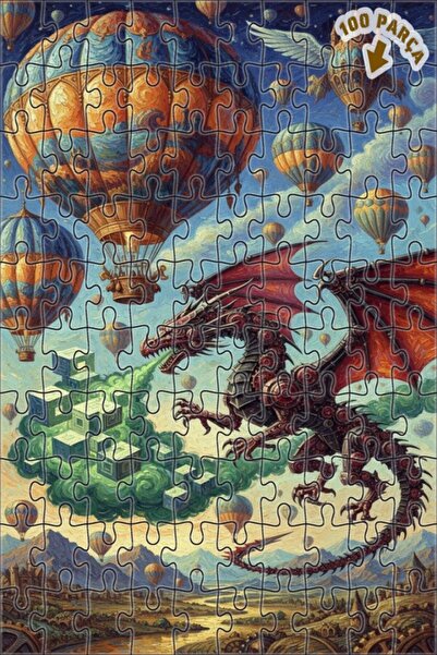 Teona Ahşap لغز خشبي ميكانيكي على شكل تنين وسفن سماوية مطلي بالزيت ذو طابقين ...