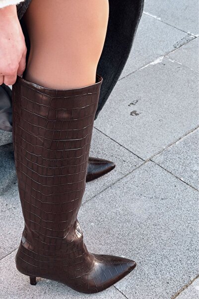 I Love Shoes Celmira Women's Heeled Boots Light Brown Patterned
