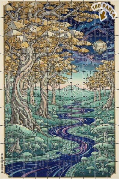 Teona Ahşap لغز خشبي رائع بإطار مزدوج الطبقات من فانتاستيك أورانج ري، 100 قطع...