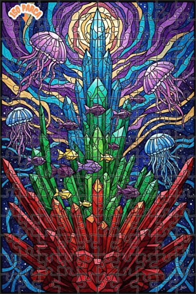 Teona Ahşap لغز خشبي بإطار مزدوج الطبقات من كريستال ديني أديب كاجني 150 قطعة ...