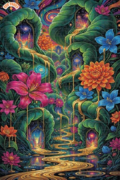 Teona Ahşap لغز خشبي بإطار مزدوج الطبقات من أورمان شيلاليس 500 قطعة 50x30