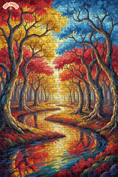 Teona Ahşap لغز خشبي بمظهر لوحة زيتية لجبل الساحل الساحر 500 قطعة 50×30