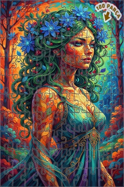 Teona Ahşap لغز خشبي بمظهر لوحة زيتية من دايجا بيريسي 100 قطعة 25×25