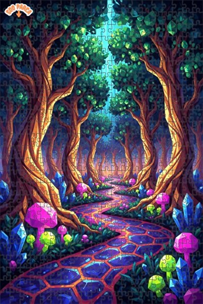 Teona Ahşap لغز خشبي بإطار مزدوج الطبقات من ماجيكال فورست كريستال مي، 500 قطع...