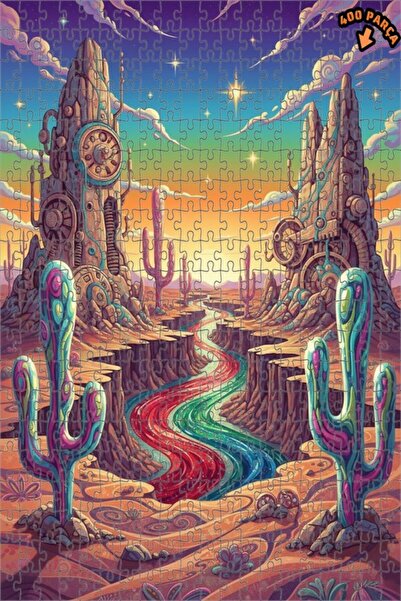 Teona Ahşap لغز خشبي بإطار مزدوج الطبقات من كريزي تشيلد ريف، 400 قطعة، 35×35