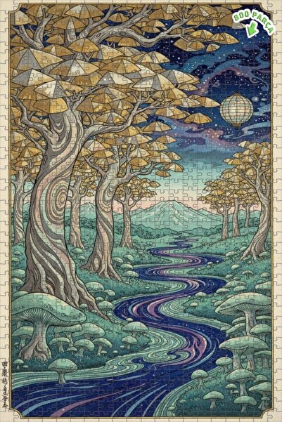 Teona Ahşap لغز خشبي رائع بإطار مزدوج الطبقات من فانتاستيك أورانج فورست، 800 ...