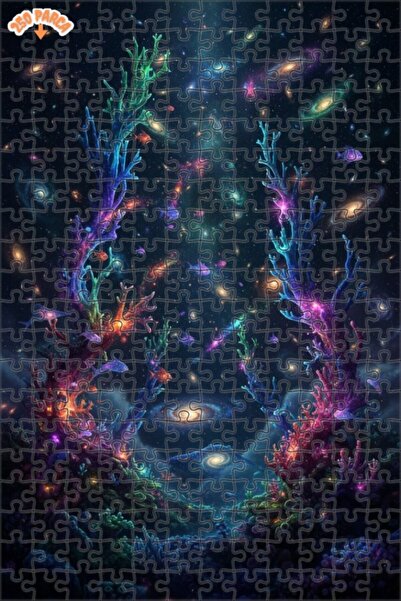 Teona Ahşap لغز خشبي بإطار مزدوج الطبقات من جالاكسي ميركانز 250 قطعة 30x30