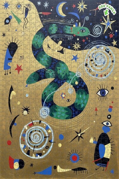 Teona Ahşap لغز خشبي بإطار ذهبي وخلفية خضراء على شكل تنين مطبوع طبقة مكون من ...