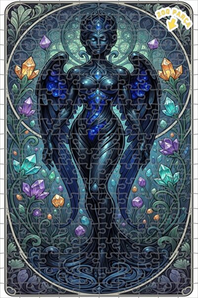 Teona Ahşap لغز خشبي بإطار مزدوج الطبقات من دارك كريستال ميلينج 200 قطعة 25x35