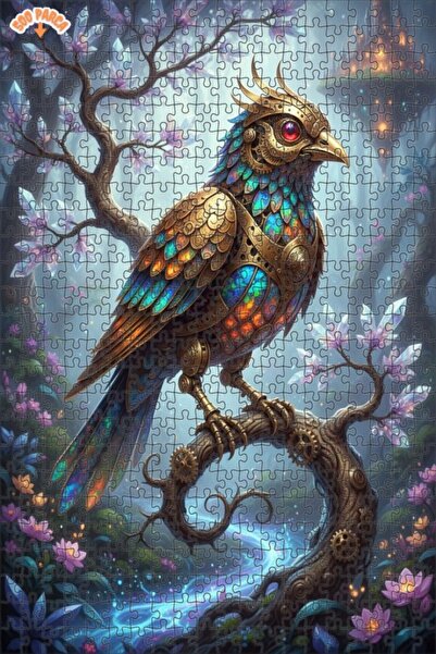 Teona Ahşap لغز خشبي بإطار مزدوج الطبقات على شكل طائر يونيكورن البخاري 500 قط...