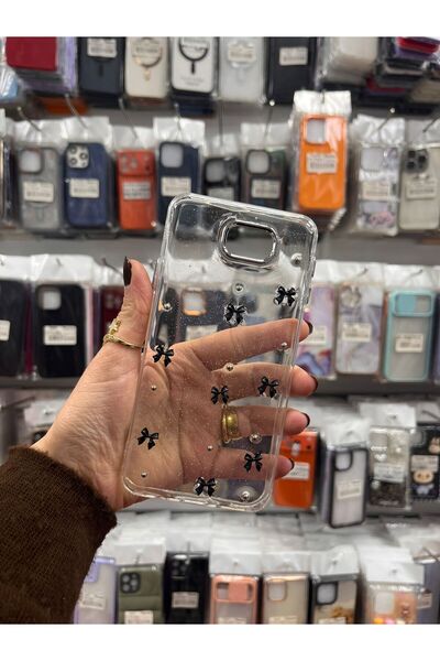 TECNOTREND Galaxy J7 Prime / J7 Prime 2 Uyumlu Kılıf Airbag Tasarımlı Simli Ş...