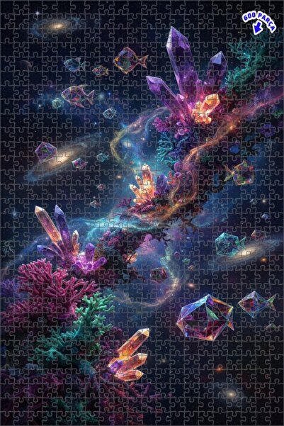 Teona Ahşap لغز خشبي بإطار مزدوج الطبقات على شكل أسماك كريستالية مرجانية 600 ...