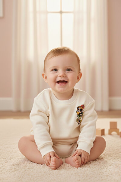 LOGO AKSESUAR Children's Cotton Colorful Printed Oversized 2 Thread Sweatshirt