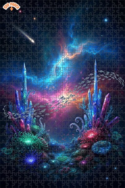 Teona Ahşap لغز خشبي بإطار مزدوج الطبقات من كريستال أورين، 500 قطعة، 50×30