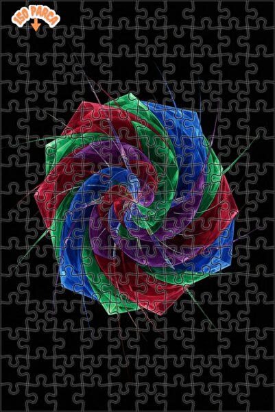 Teona Ahşap Butterfly Effect Double Layer Framed Wooden Puzzle 150 Pieces 20X30