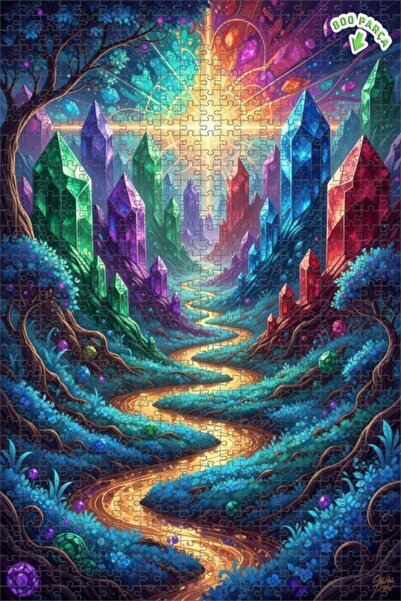 Teona Ahşap لغز خشبي بإطار مزدوج الطبقات من كريستال فالي ماساليس آرت 800 قطعة...