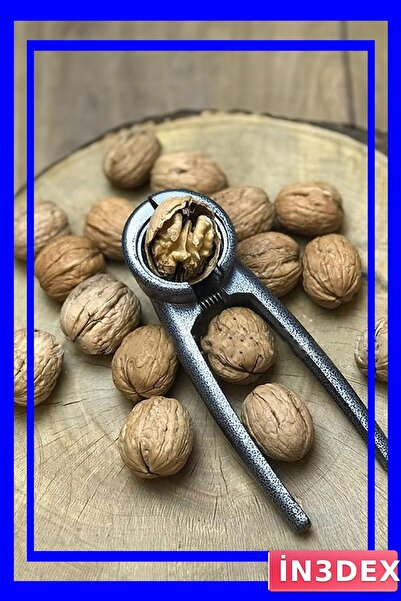 İN3DEX Durable Aluminum Walnut and Hazelnut Cracking Tool Gray