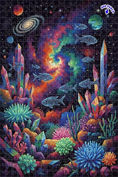 Teona Ahşap لغز خشبي بإطار مزدوج الطبقات على شكل أسماك كريستالية مجرية 600 قط...