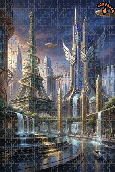 Teona Ahşap لغز خشبي بإطار مزدوج الطبقات من فوتوستيك باريس 400 قطعة 35x35