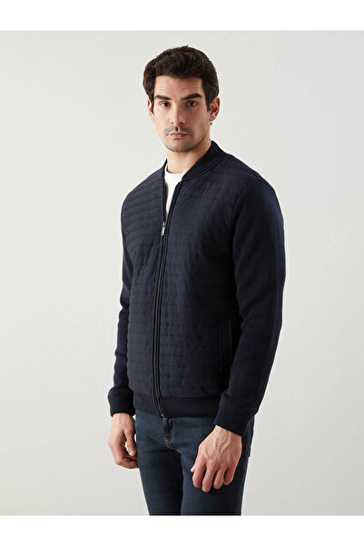 LC Waikiki Lcwaikiki Classic Navy Blue Standard Fit College Collar Men's Knit...