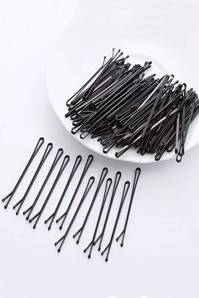 C&E Design Kadın 20 Adet Siyah Profesyonel Tel Toka Seti